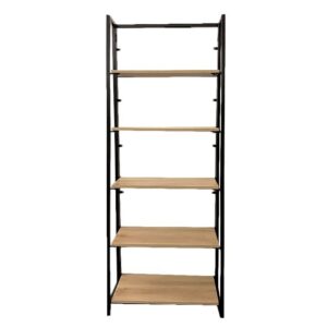 Shelving - 5 Tier - Wood and Steel - 65 x 32 x 166 cm - HH300109