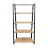 Shelving - 4 Tier - Wood and Steel - 65 x 32 x 133 cm - HH300107