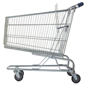 Steel Shopping Trolley - Metal Mesh - with Child Seat - 210L