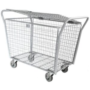 Steel Parcel Trolley - With Lid - Lockable - 110 x 65 x 94cm