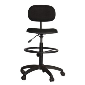 Draughtsman Chair - Fabric - Black
