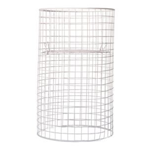Steel Mesh Round Dump Bin - Adjustable Shelf - 97 X 60cm
