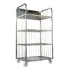 Steel Wire Mesh Egg Trolley - 4 Shelves - 98 x 66 x 175cm