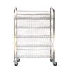 Wire Mesh Bread Trolley - Mobile - 5 Tier - Chromed - 153 x 110 x 58cm