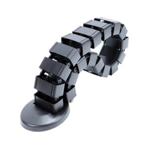 Snake Cable Tray - Works with Sit Stand Desk - Plastic - Adjustable Frame