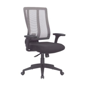 Medium Back Office Chair - Follow Me - Netting - Swivel and Tilt - Gas Height - Black