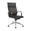 High Back Office Chair - Eames Flat Cushion - PU Leather - Tilt - Gas Height - Colour Options