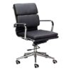 Medium Back Office Chair - Eames Cushion - PU Leather - Tilt - Gas Height - Colour Options