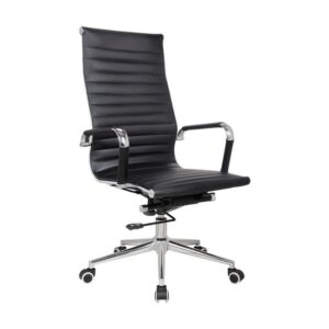High Back Office Chair - Eames PU Leather - Tilt - Gas Height - Colour Options