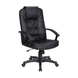 High Back Office Chair - Fire - Nylon - Swivel and Tilt - Gas Height - Black