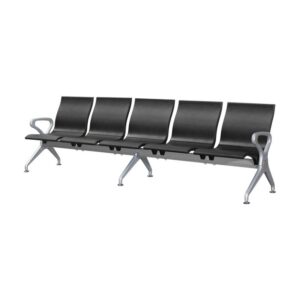 Airport Bench - Public Seating - Polyurethane - Indoor Use - Flat Packed - Five Seater - 297 x 67 x 87cm