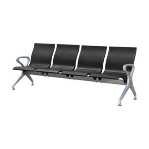 Airport Bench - Public Seating - Polyurethane - Indoor Use - Flat Packed - Four Seater - 237 x 67 x 87 cm