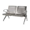 Airport Bench - Public Seating - Aluminium - Indoor and Outdoor Use - Flat Packed - Two Seater - 118 x 67 x 78 cm
