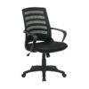 Operator Office Chair - Black Nite - Netting - Swivel and Tilt - Gas Height - Black