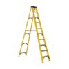 Partial Fibreglass Step Ladder - Single Sided - Industrial A-Frame - 14 Steps - 4.2m