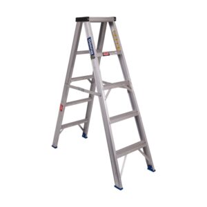 Aluminium Step Ladder - Double Sided - A-Frame - Domestic - 5 Step - 1.3m