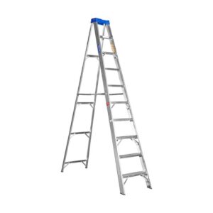 Aluminium Step Ladder - Single Sided - A-Frame - Heavy Duty Industrial - 10-Step - 3.0m