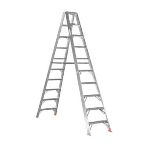 Aluminium Step Ladder - Double Sided - A-Frame - Heavy Duty Industrial - 10-Step - 3.0m