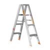Aluminium Step Ladder - Double Sided - A-Frame - Heavy Duty Industrial - 4-Step - 1.20m