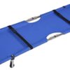 2 Fold Stretcher – Blue with wheels