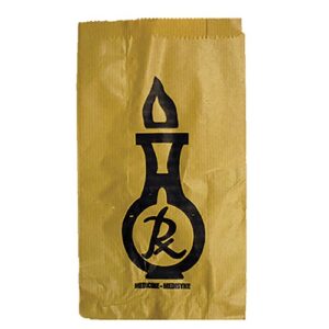 Paper Bag Rx Black Med 254x140x70 – 500