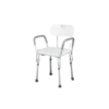 Shower Chair with Backrest & Armrest