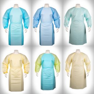 Disposable STERILE REINFORCED Surgical gown - 1 unit (50gsm)