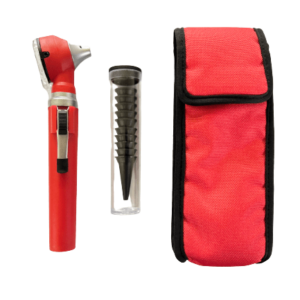 Fibre Optic Pocket Otoscope – Red