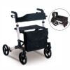 Rollator Supreme 4 wheel with bag – Aluminum Lite