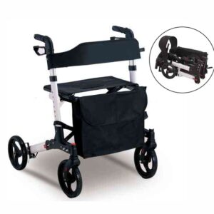 Rollator Supreme 4 wheel with bag – Aluminum Lite