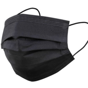 face mask black (3 ply – box of 50)