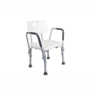 Shower Chair with Back Support – Aluminium