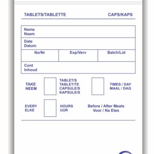 Tablet dispensing bags 1000s