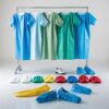 Disposable STERILE Reinforced surgical gown - 1 unit (50gsm) Standard Brand