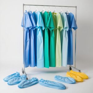 Non-disposable surgical gowns - 1 unit 100% cotton