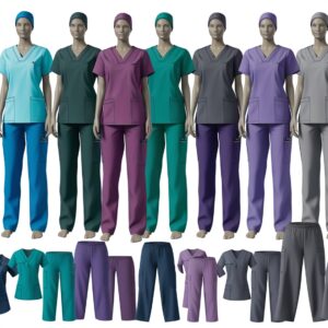 green medical scrubs