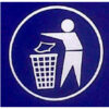 Sticker for Recycle Bin - Tidyman - 20 x 20 cm - LB050