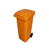 Wheelie Bin - 120L - 2 Wheel - Plastic - Orange - 0143