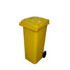 Wheelie Bin - 120L - 2 Wheel - Plastic - Yellow - 0127