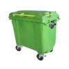 Bulk Wheelie Bin - 660L - 4 Wheel - Plastic - Green - 0090