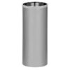 Steel Litter Bin - Free Standing - 240 Ø x 600 (H) mm - Silver - 781SI