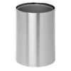 Steel Litter Bin - Wide - No Lid or Liner - Solid - 400 Ø x 600 (H) mm - Stainless Steel - 765SS