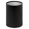 Steel Litter Bin - Wide - No Lid or Liner - Solid - 400 Ø x 600 (H) mm - Black - 765BL