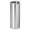 Stainless Steel Litter Bin - Solid - Rim Lid - 240 Ø x 600 (H) mm - Brushed Finish - 722SS