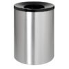 Stainless Steel Litter Bin - Coastal Grade - Non Rust - Funnel Top Lid - 400 Ø x 600 (H) mm - 674NR