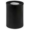 Steel Litter Bin - Wide - Funnel Top Lid and Bin Liner - Solid - 400 Ø x 600 (H) mm - Black - 674BL-027SD