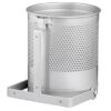 Waste Paper Bin - Wall Mounted - 250 Ø x 300 (H) mm - Silver - 590SI