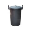 Plastic Rubbish Bin - 120L - Black - 029SD