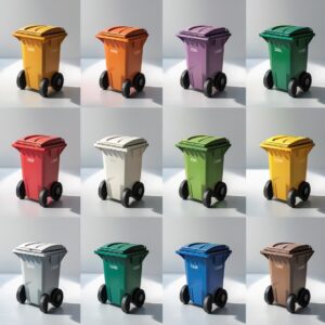 550 liter violet wheelie bin