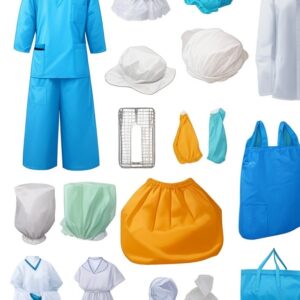 white disposable surgical gown